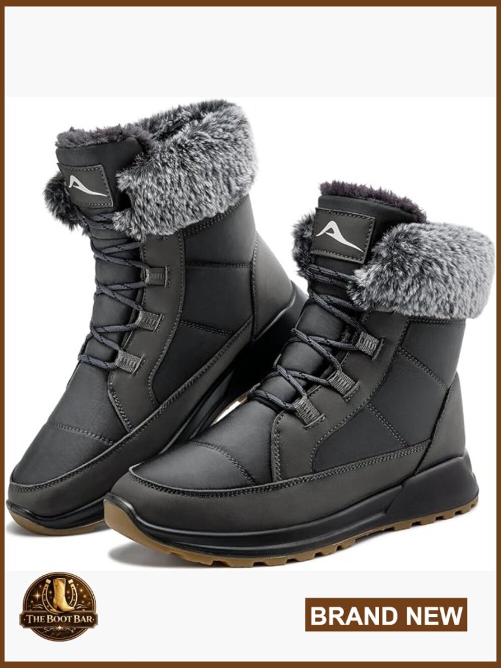 Winter Snow Boots Women Waterproof Fur Lined Warm Comfortable Work Walking